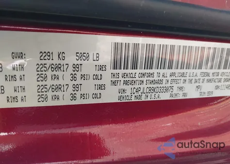 2019 Jeep Cherokee Latitude Fwd z USA, uszkodzony, nr VIN 1C4PJLCB9KD333075